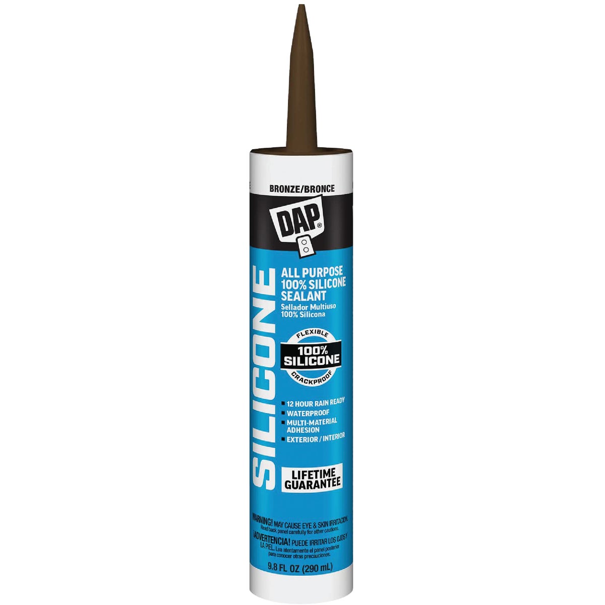 DAP 9.8 Oz. Window, Door & Siding Silicone Sealant, Bronze Image 1