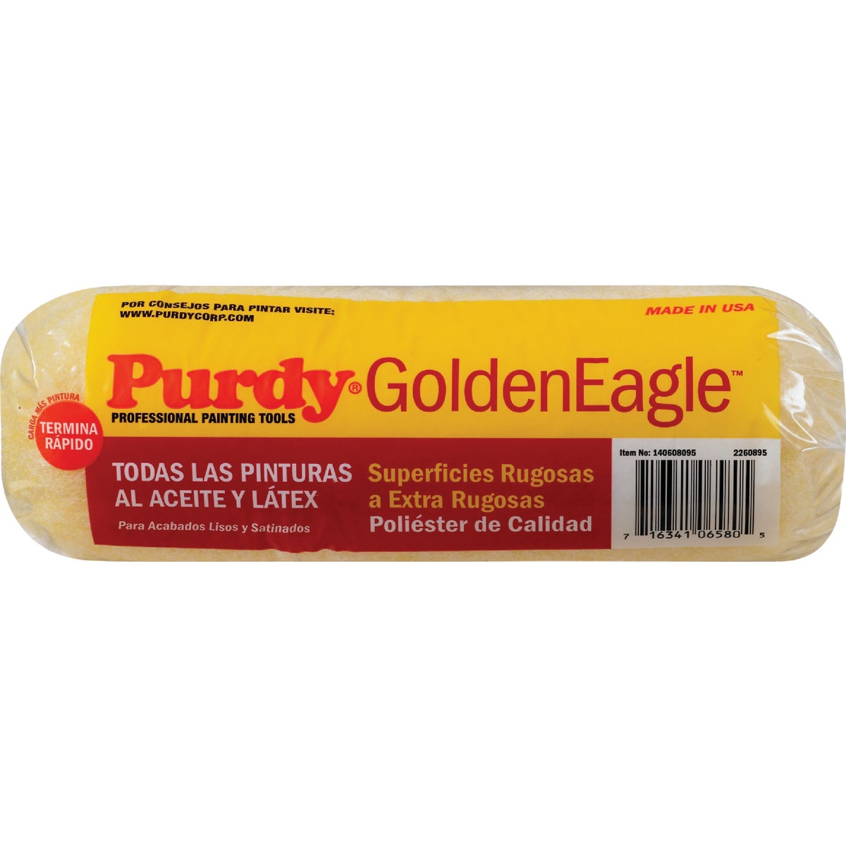 Purdy Golden Eagle 9 In. x 1 In. Knit Fabric Roller Cover Image 6