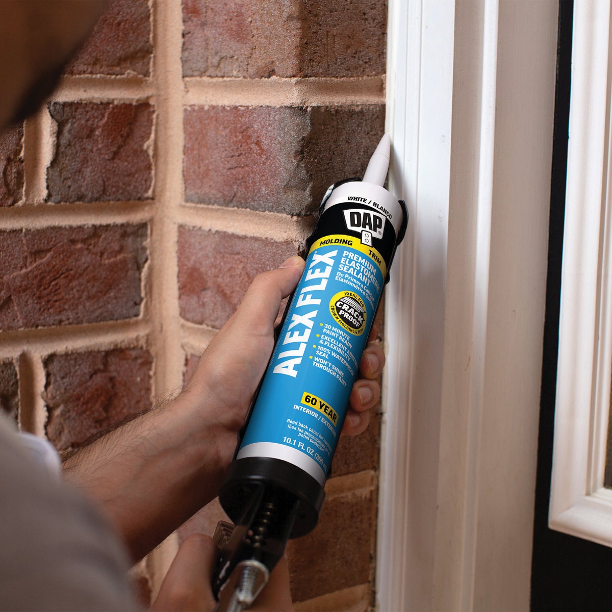 Dap Alex Flex 10.1 Oz. Premium Molding & Trim Acrylic Latex Siliconized Sealant, Antique White Image 6