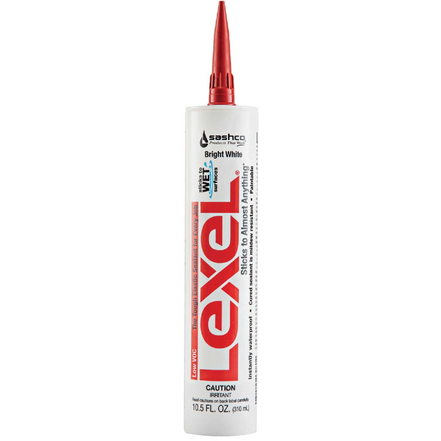 Sashco Lexel 10.5 Oz. VOC Caulk Polymer Sealant, Bright White Image 1