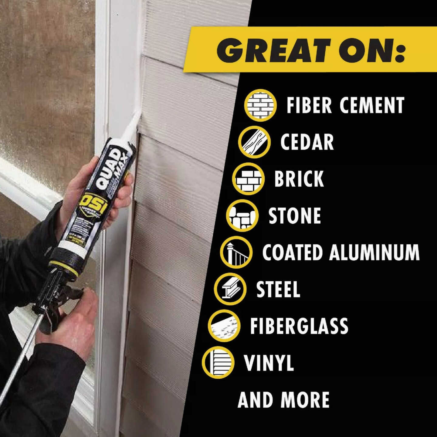 OSI Quad Max 9-1/2 Oz. Window, Door and Siding Polymer Sealant, Clay 405 Image 3