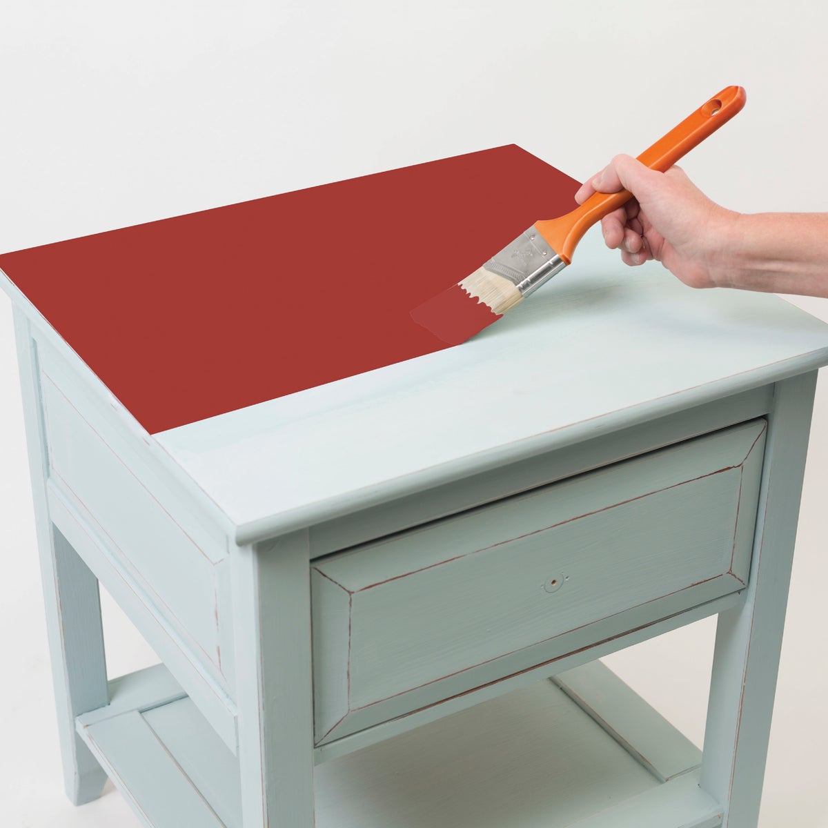 Rust-Oleum Chalked Ultra Matte Farmhouse Red 30 Oz. Chalk Paint Image 5