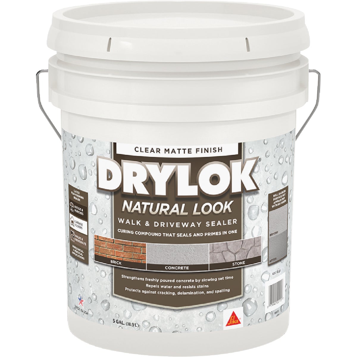 Drylok Clear Natural Look Concrete Sealer, 5 Gal.