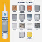 GE Siliconized Acrylic Painters Pro Seal & Paint Sealant, Clear, 10 Oz. Cartridge Image 2