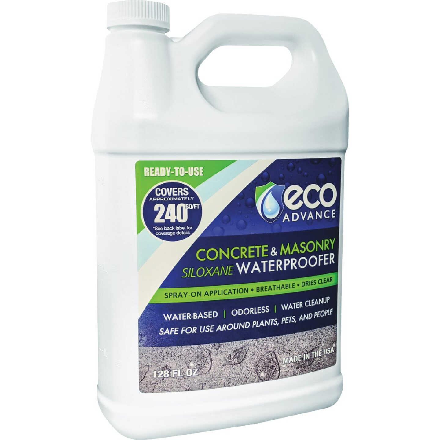 ECO ADVANCE Clear Concrete and Masonry Water Repellent Sealer, 1 Gal. Image 1