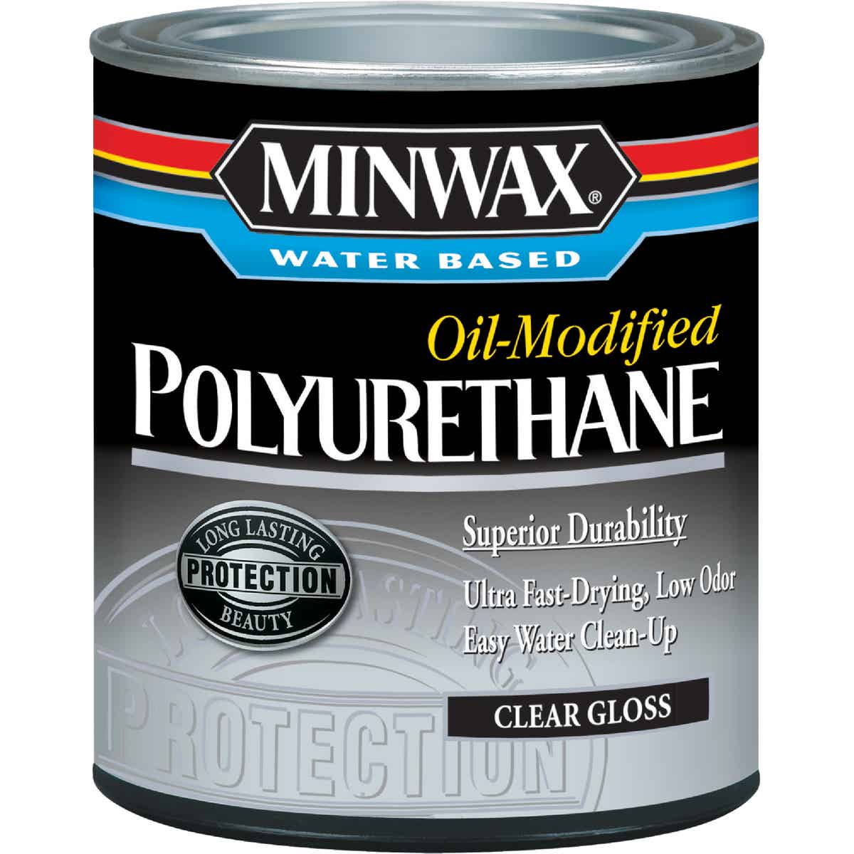 Minwax Gloss Water Based Oil-Modified Interior Polyurethane, 1 Qt. Image 1