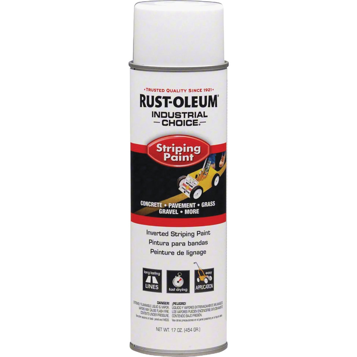 Rust-Oleum Industrial Choice White 17 Oz. Striping Paint  Image 2