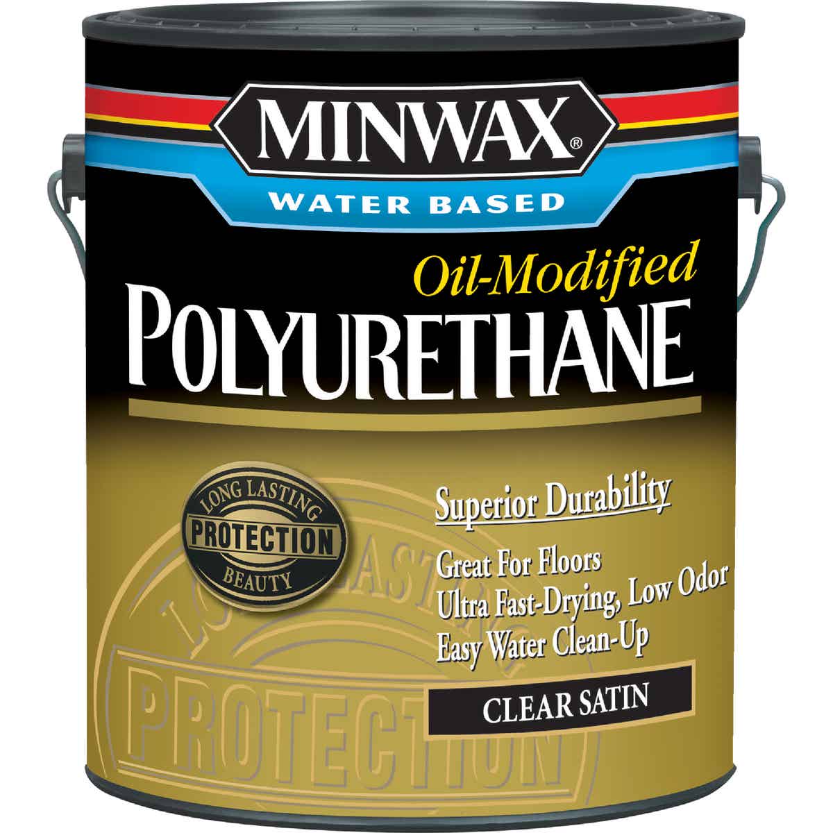 Minwax Satin Water Based Oil-Modified Interior Polyurethane, 1 Gal. Image 1