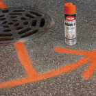 Krylon Mark-It 730608 Industrial SB APWA Bright Orange Inverted Marking Paint Image 2