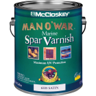McCloskey Man O'War Satin Low VOC Marine Spar Interior & Exterior Varnish, Gallon Image 1