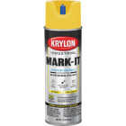 Krylon Mark-It 731708 Industrial WB APWA Utility Yellow Inverted Marking Paint Image 5