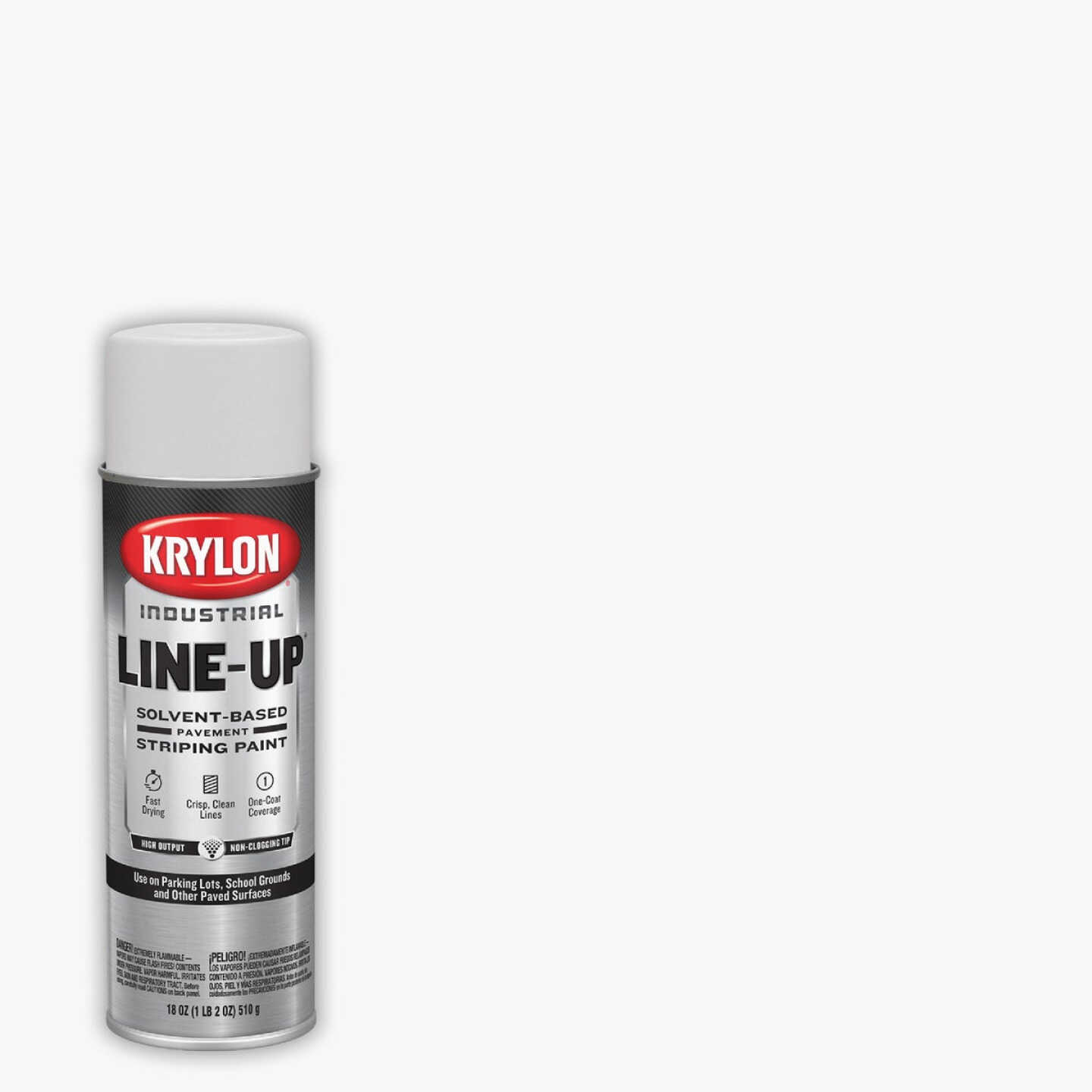 Krylon Industrial 8300 SB Highway White Striping Paint Image 1