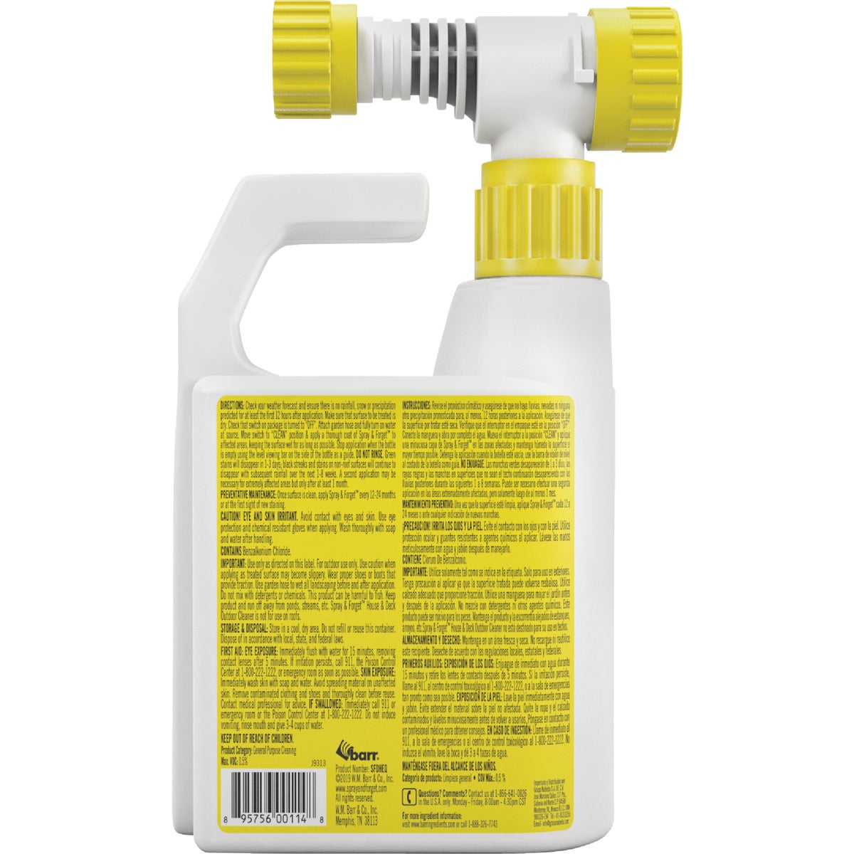 Spray & Forget 32 Oz. Hose End Sprayer House & Deck Outdoor Cleaner Image 6
