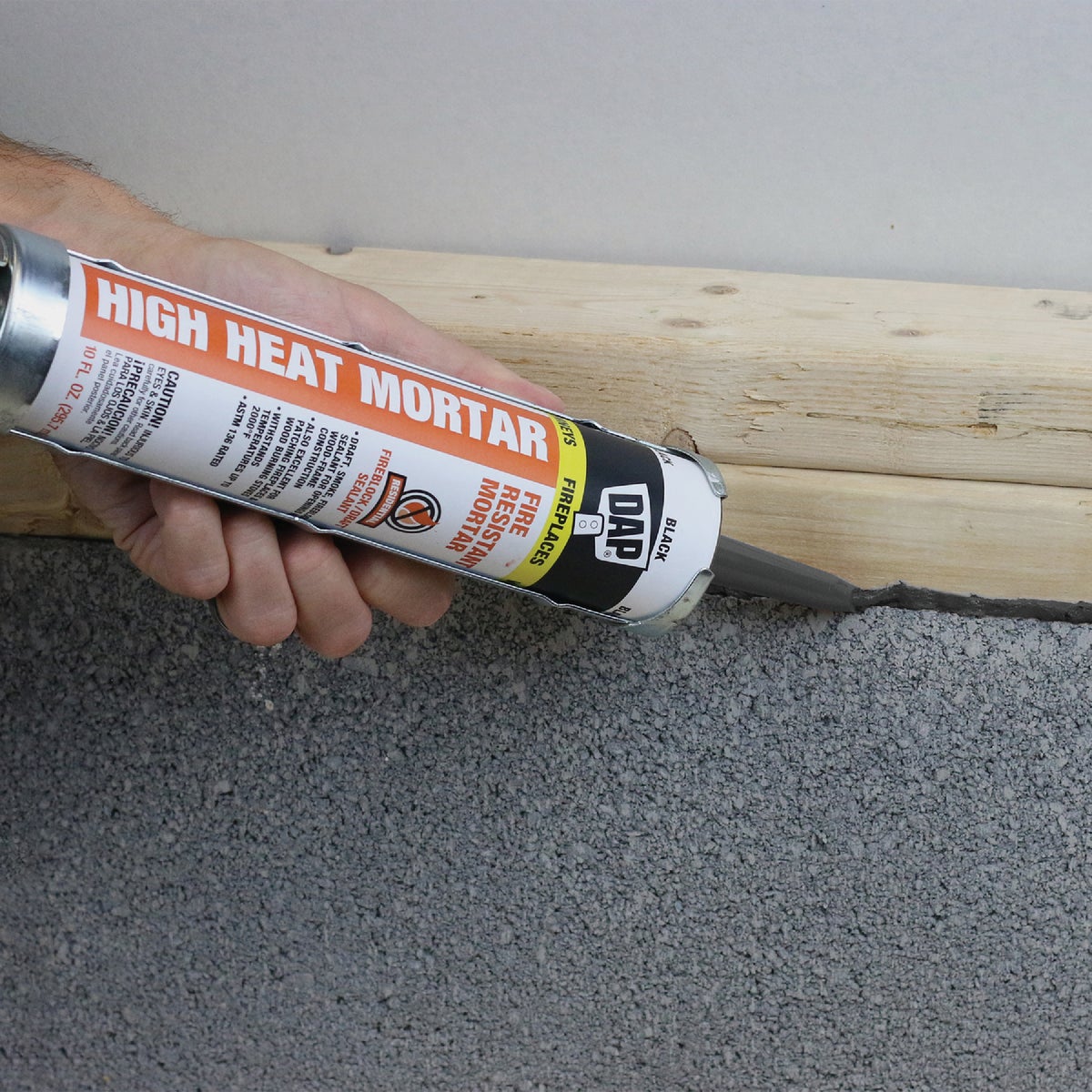 Dap 10.1 Oz. Black Fire Resistant Mortar Hi-Temp Sealant Image 5