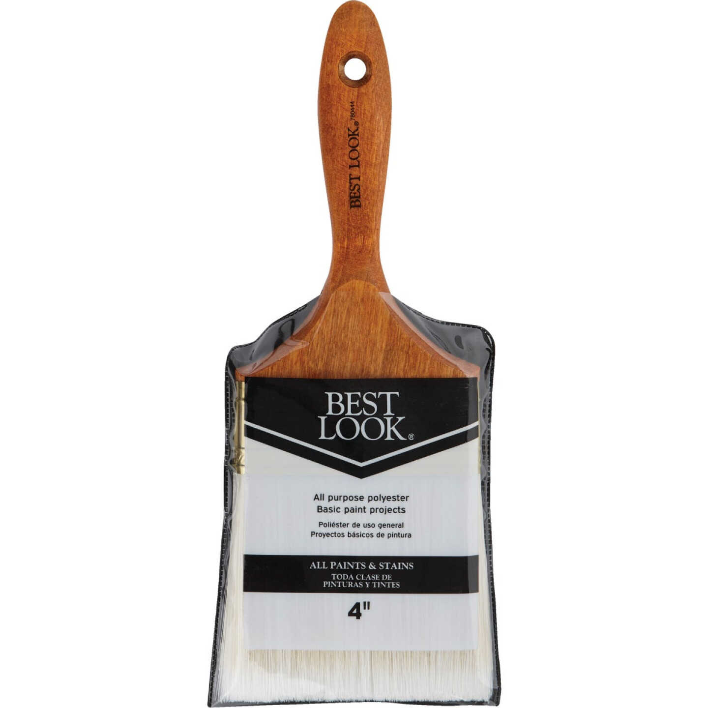 Best Look General Purpose 4 In. Flat Polyester Paint Brush Image 2
