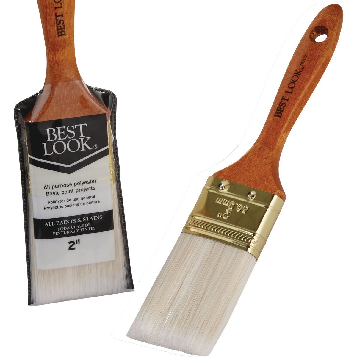 Best Look General Purpose 2 In. Flat Polyester Paint Brush Image 1