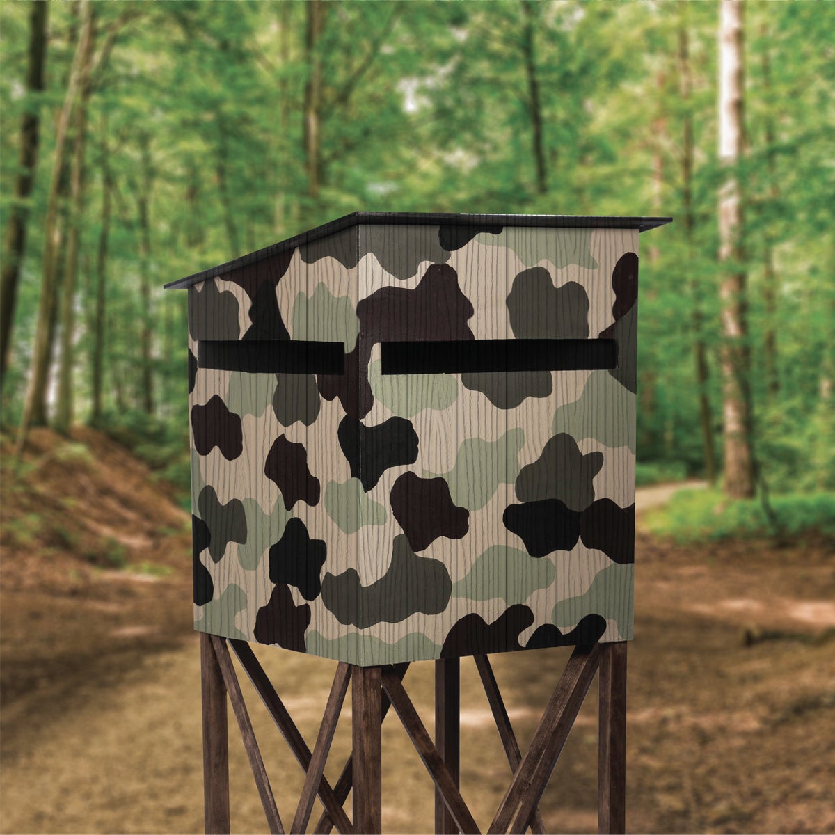 Rust-Oleum 1 Qt. Camouflage Brush Paint, Earth Brown Image 2