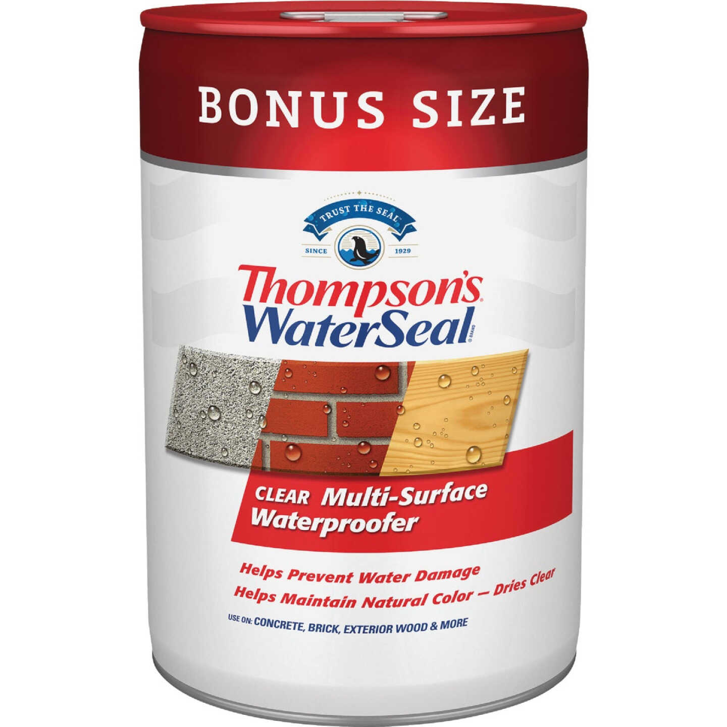 Thompsons WaterSeal Clear VOC MultiSurface Waterproofing Sealer, 6 Gal. Image 1