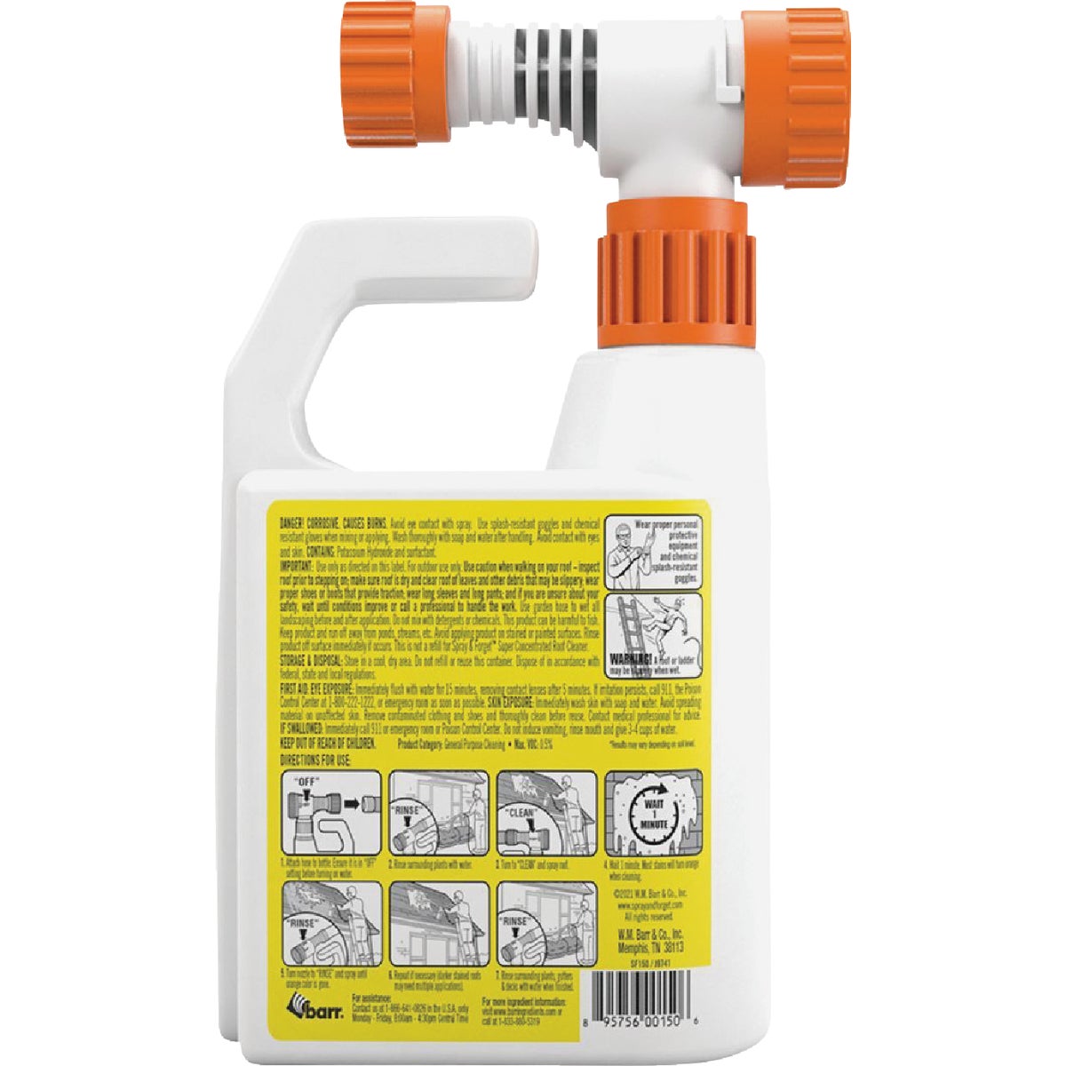 Spray & Forget 32 Oz. Revolutionary Roof Cleaner Hose End Super Concentrate Image 5