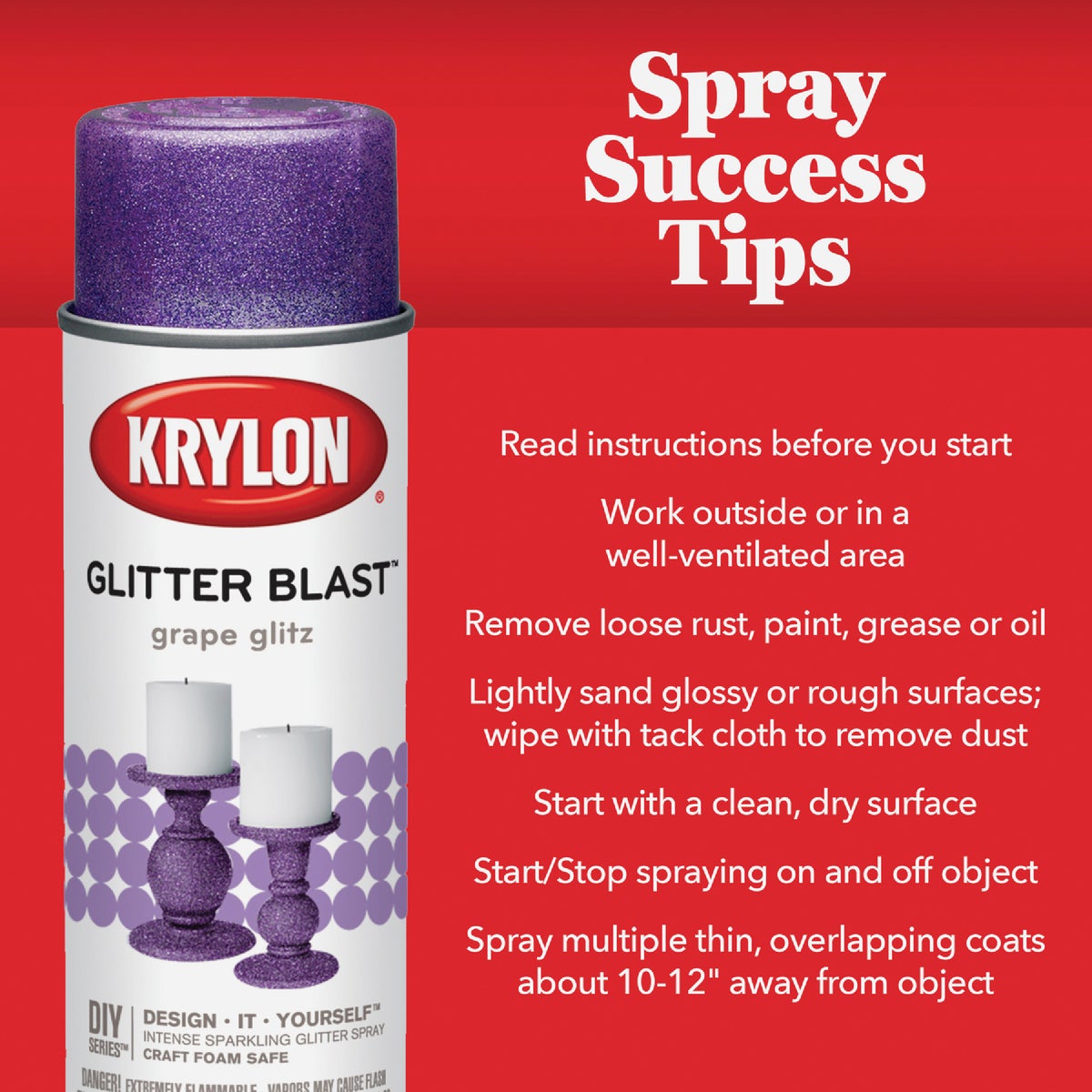 Krylon Glitter Blast 5.75 Oz. Silver Flash Spray Paint Image 6