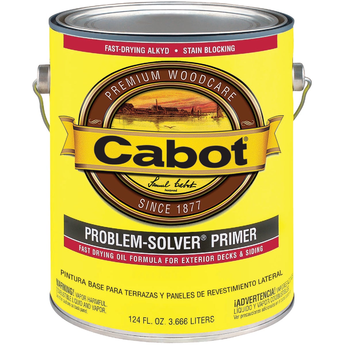 Cabot Oil Primer Low VOC, White Base, 1 Gal.