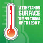 Rust-Oleum Black Flat 12 Oz. High Heat Spray Paint Image 2