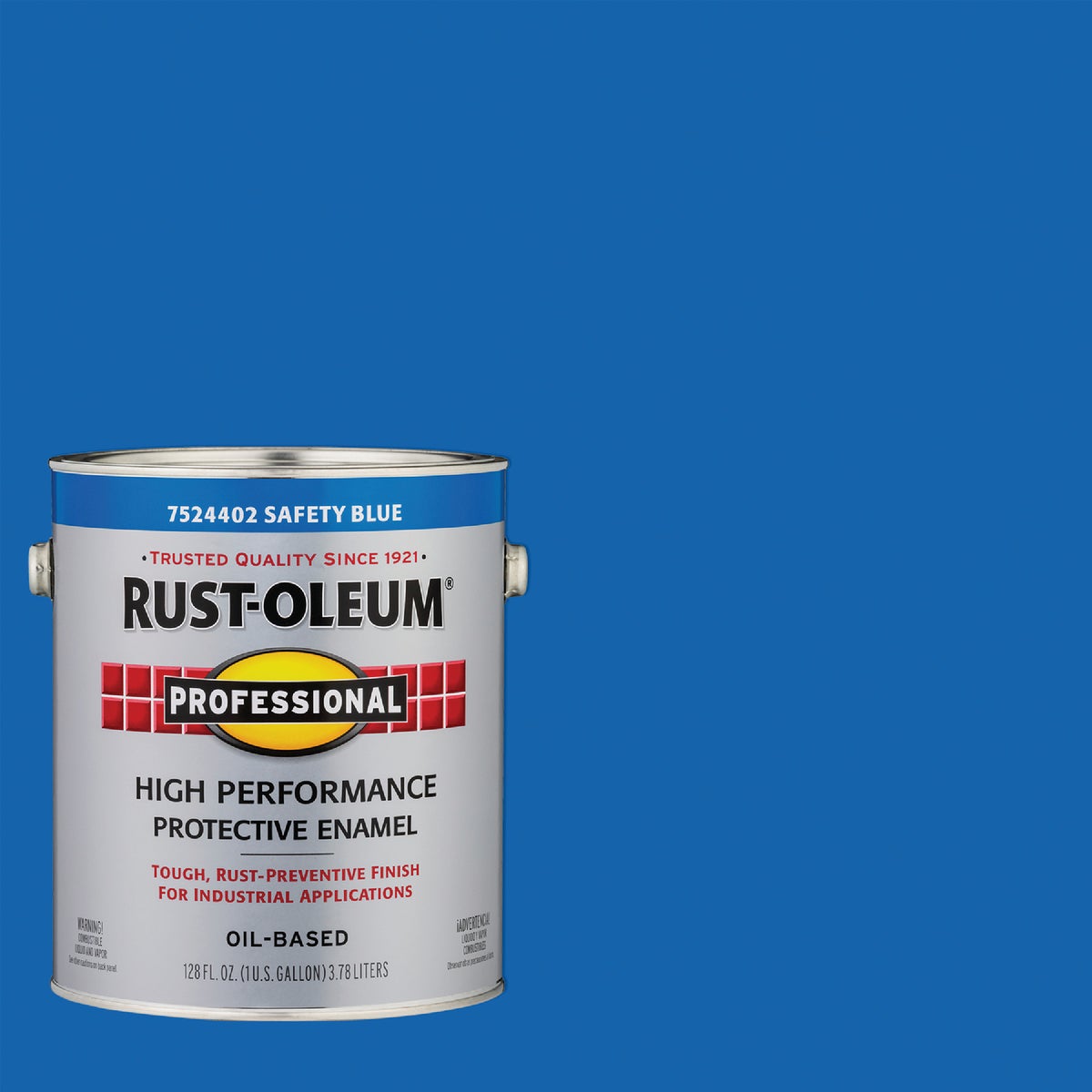 Rust-Oleum Professional DTM Industrial Enamel, Safety Blue, 1 Gal.