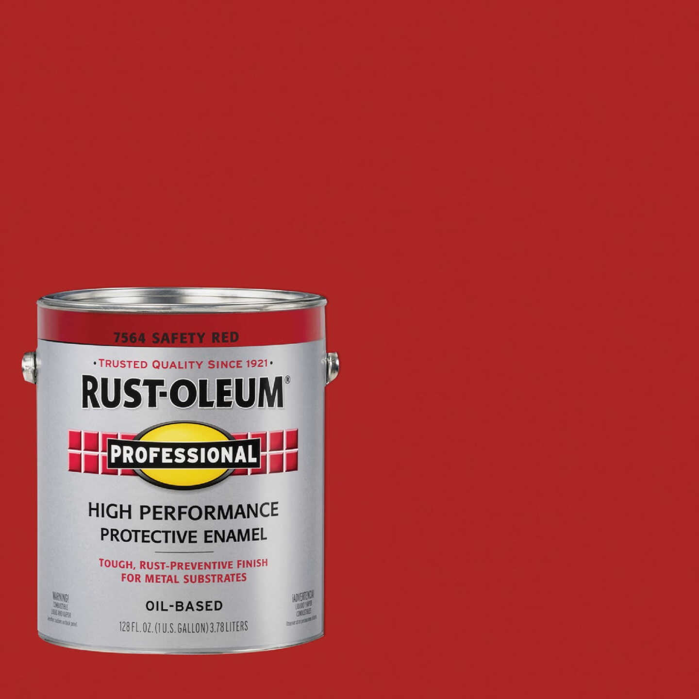 Rust-Oleum Professional DTM Industrial Enamel, Safety Red, 1 Gal. Image 1