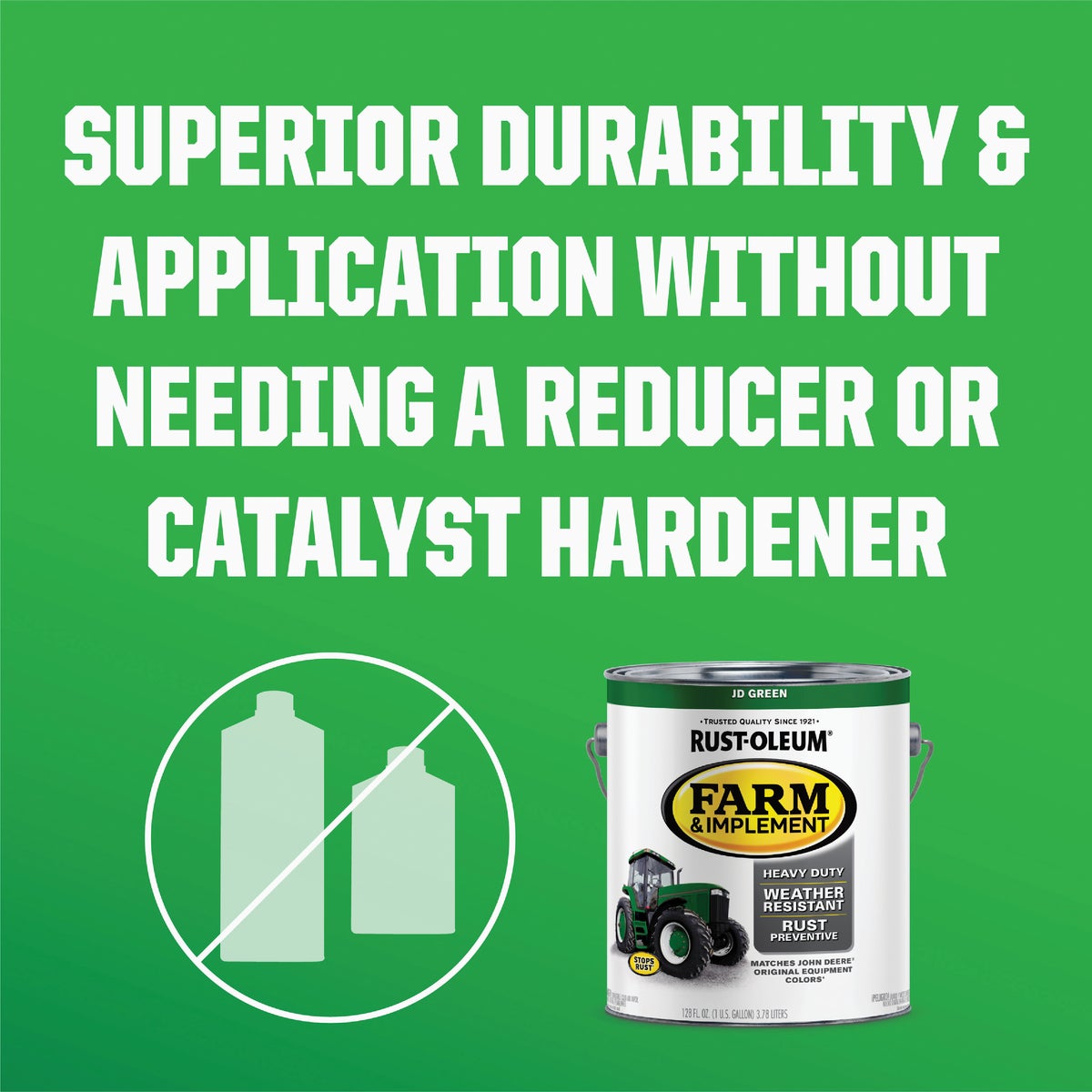 Rust-Oleum 1 Gallon JD Green Gloss Farm & Implement Enamel Image 4