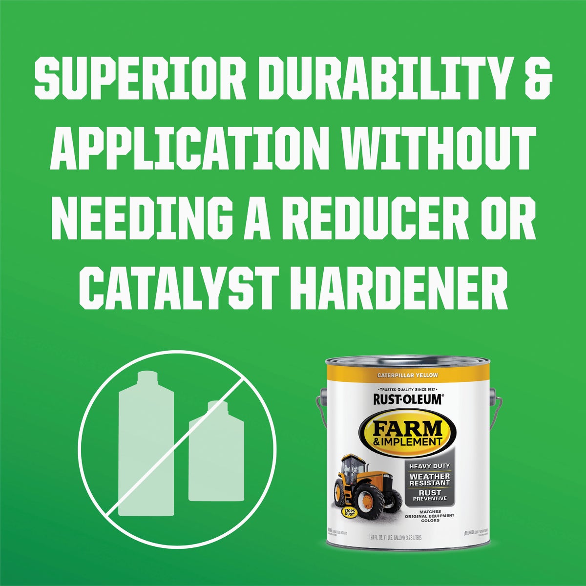 Rust-Oleum 1 Gallon Caterpillar Yellow Gloss Farm & Implement Enamel Image 5