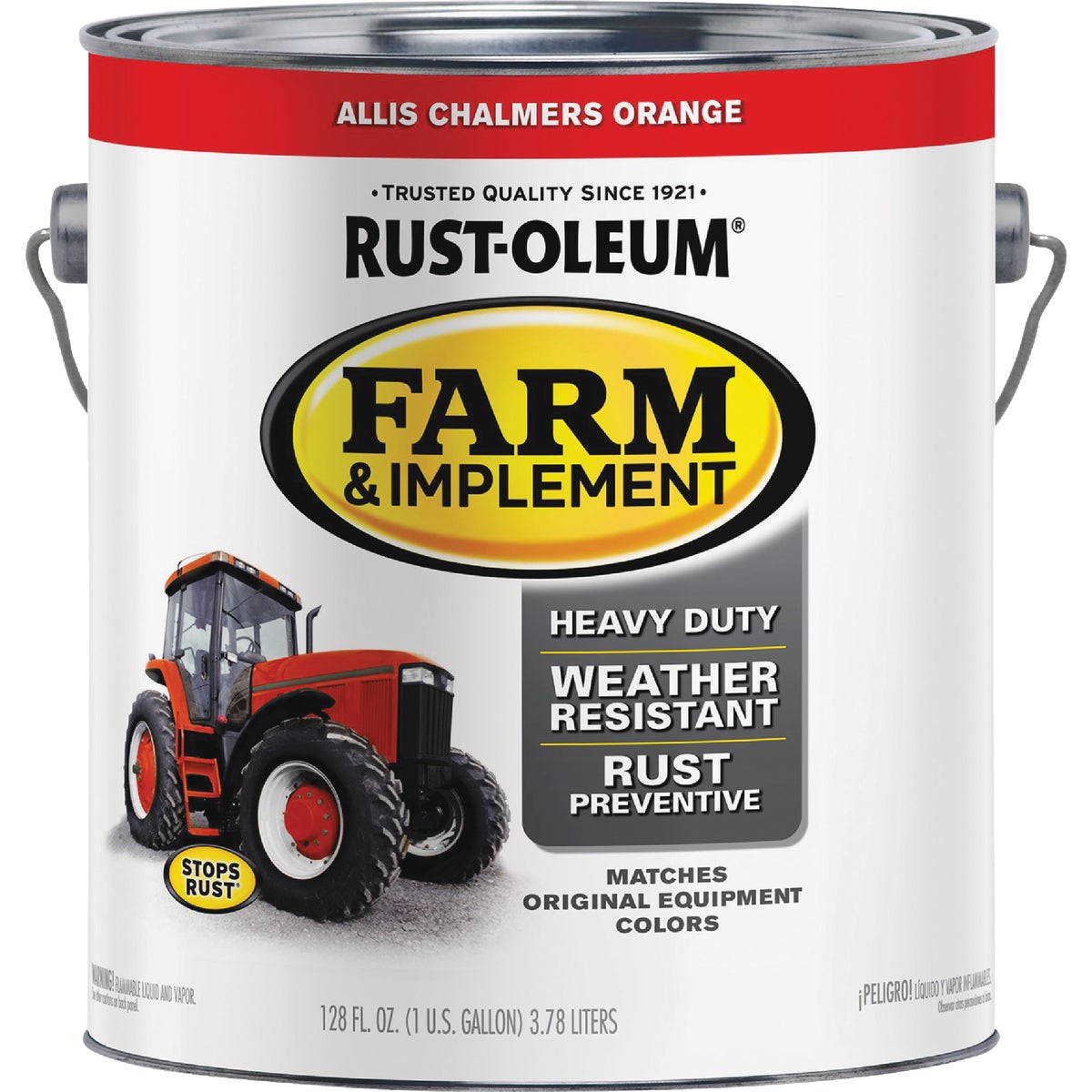 Rust-Oleum 1 Gallon Allis Chalmers Orange Gloss Farm & Implement Enamel Image 7