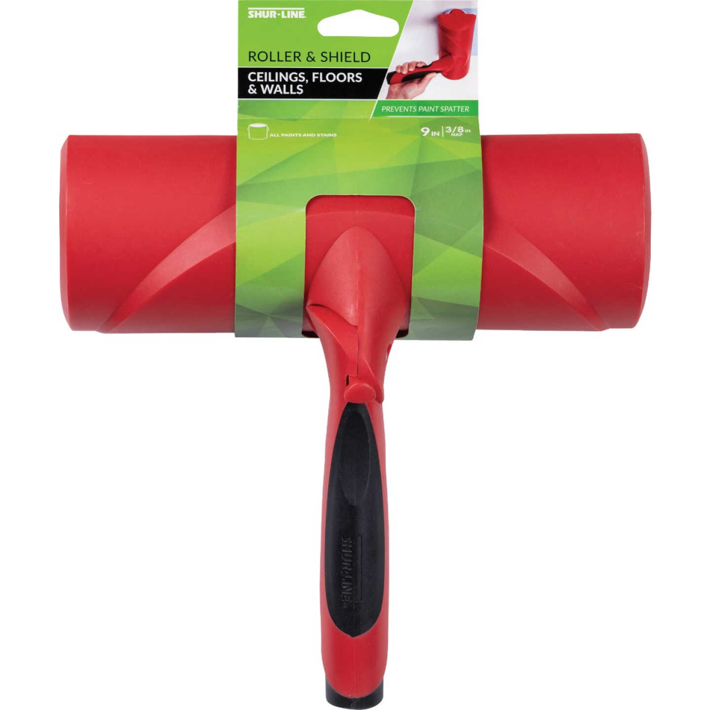 Shur-Line 9 In. Premium Ceiling Roller and Paint Shield Image 1