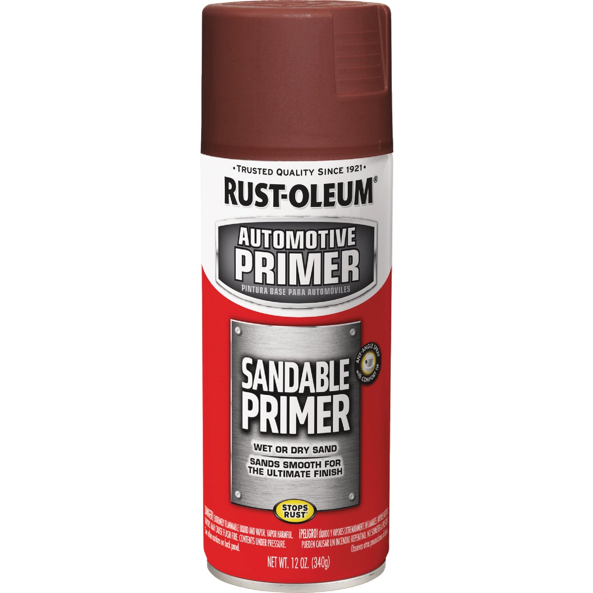 Rust-Oleum Automotive Sandable Primer Spray, 12 Oz. Red Image 6