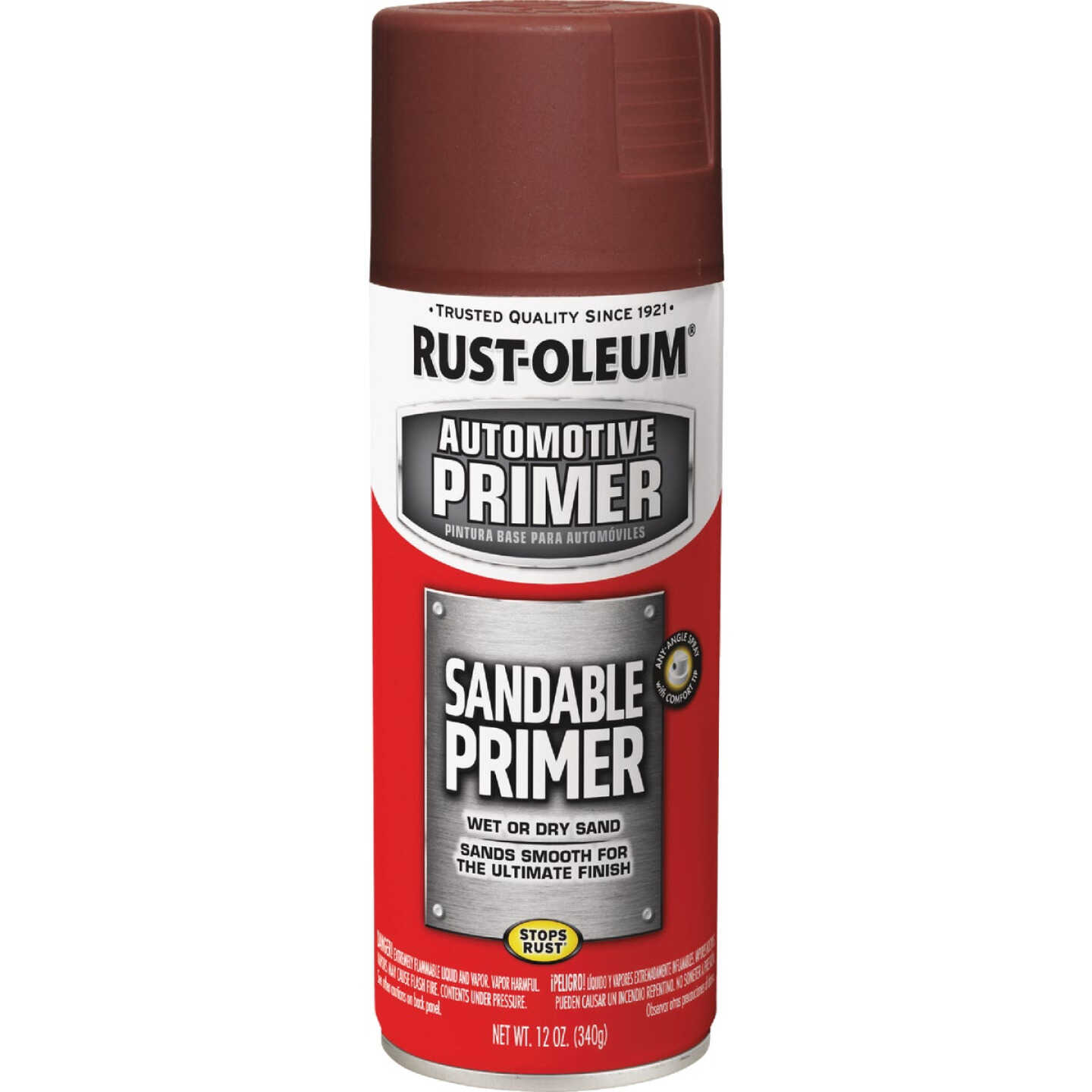 Rust-Oleum Automotive Sandable Primer Spray, 12 Oz. Red Image 6