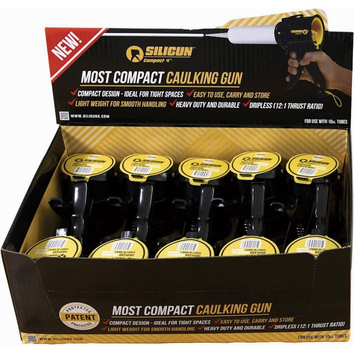 Siligun 10 Oz. Compact Caulk Gun Image 2