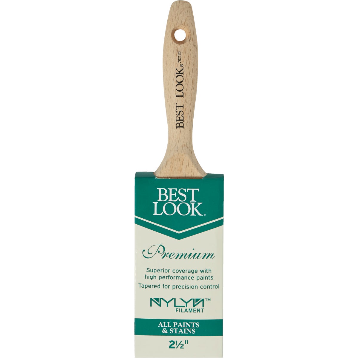 Best Look Premium 2.5 In. Flat Nylyn Paint Brush Image 2