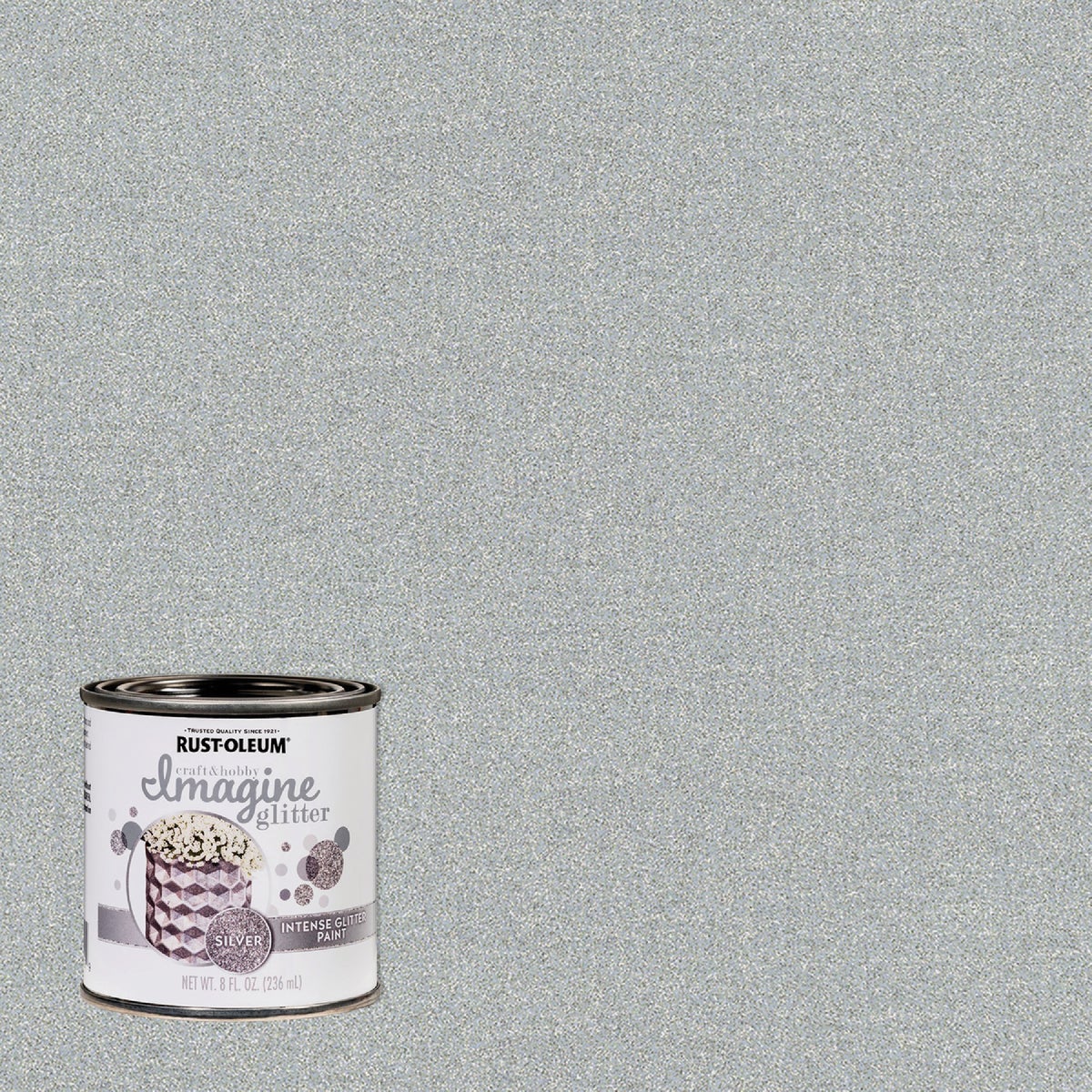 Rust-Oleum Imagine Craft & Hobby 8 Oz. Intense Silver Glitter Paint