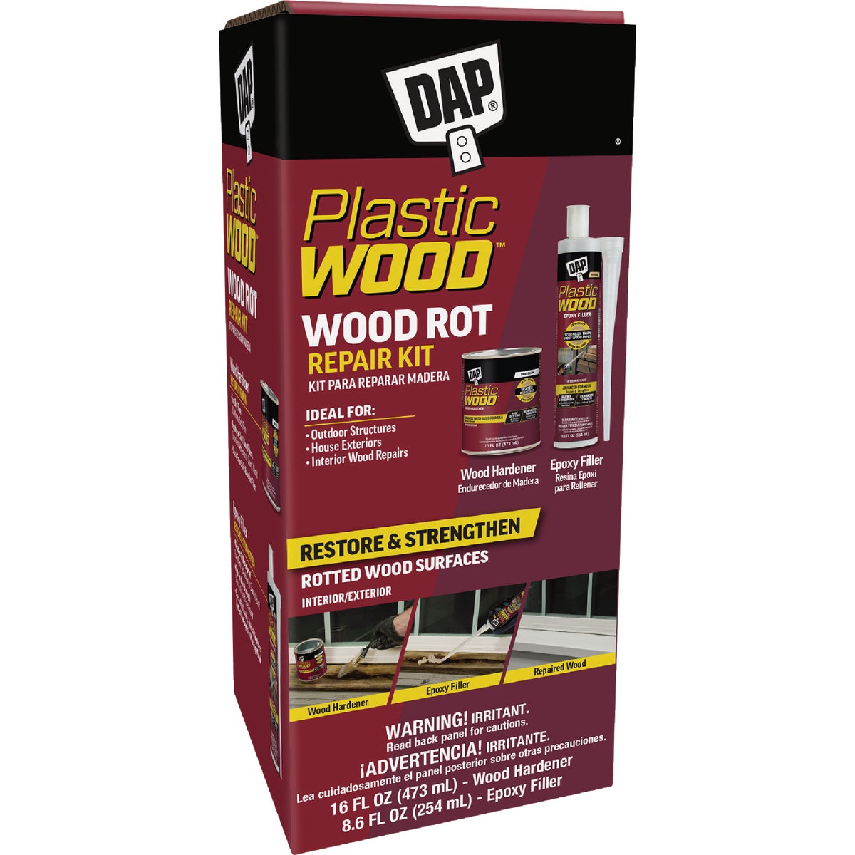 Dap Natural Plastic Wood Rot Repair Kit