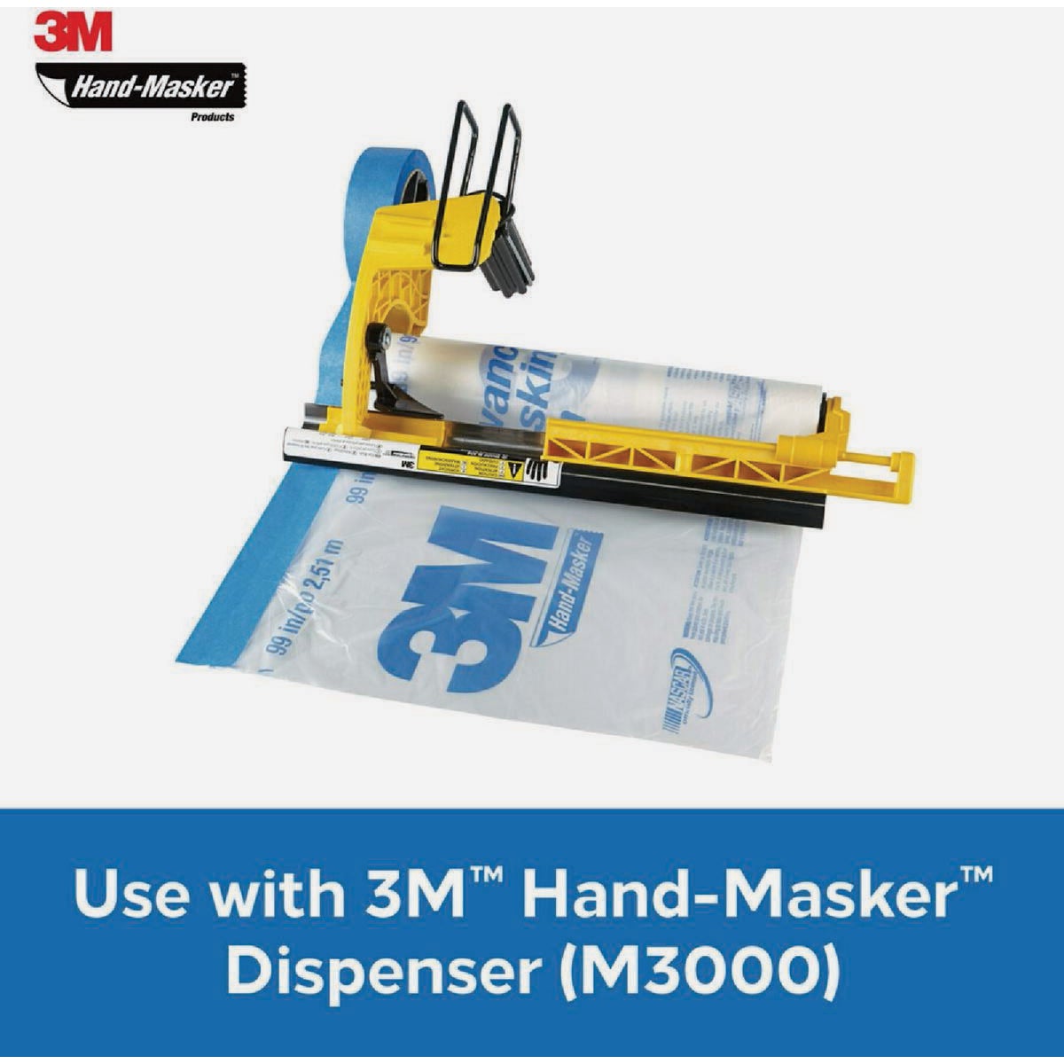 3M Hand-Masker 72 In. x 90 Ft. x 0.35 Mil. Advanced Masking Film Image 5