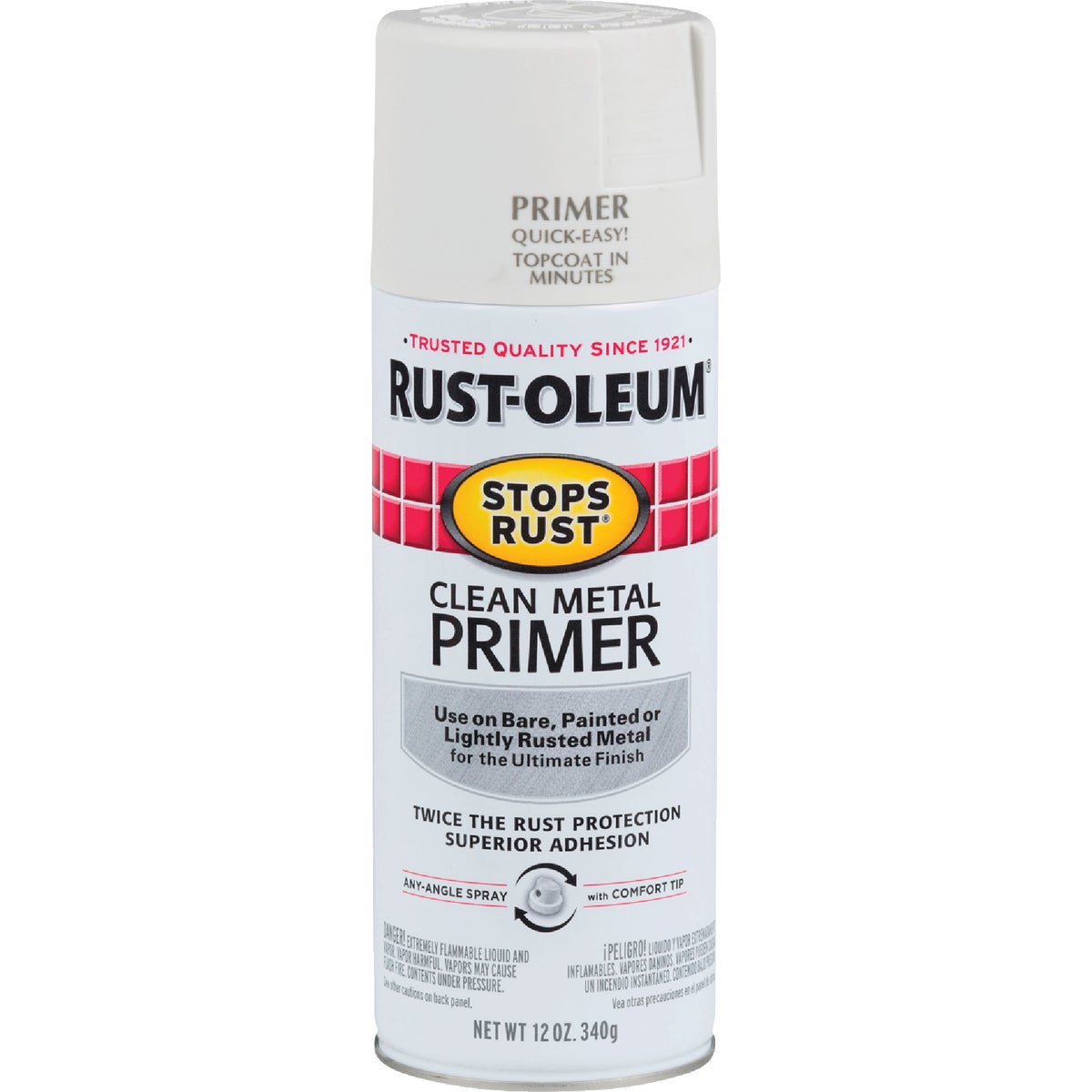 Rust-Oleum 12 Oz. White Clean Metal Spray Primer Image 1