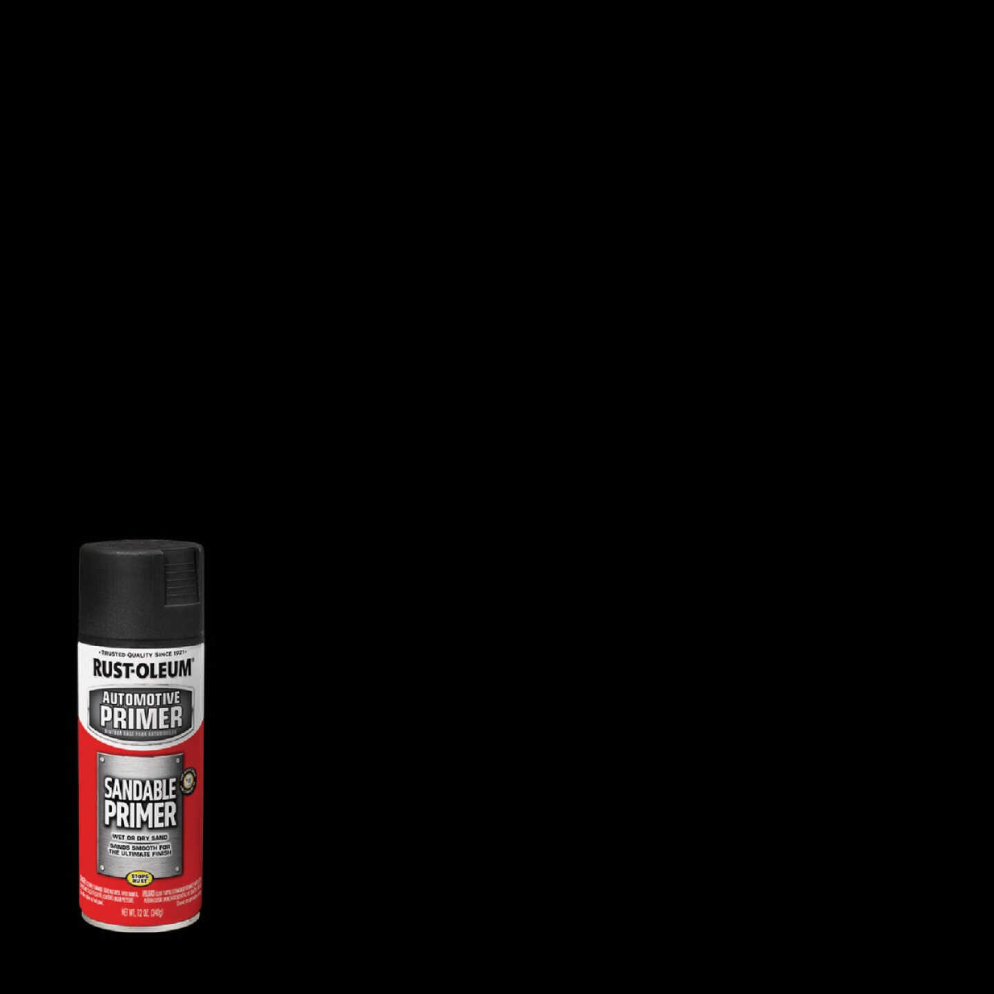 Rust-Oleum Automotive Sandable Primer Spray, 12 Oz., Black Image 6