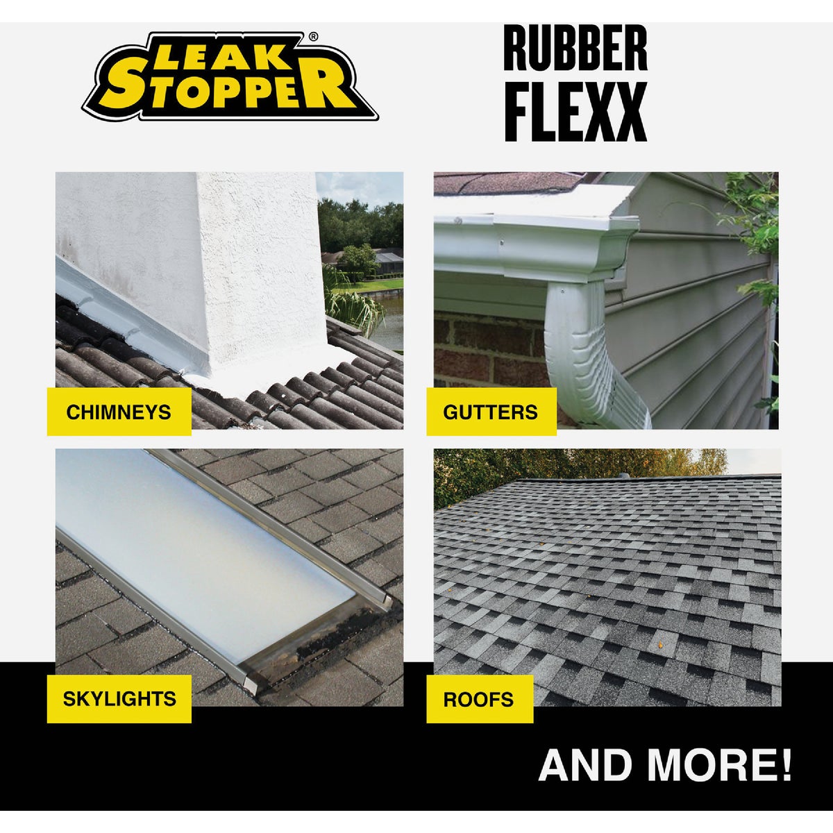 Black Jack Leak Stopper 15 Oz. White Rubber Flexx Spray Sealant Image 7