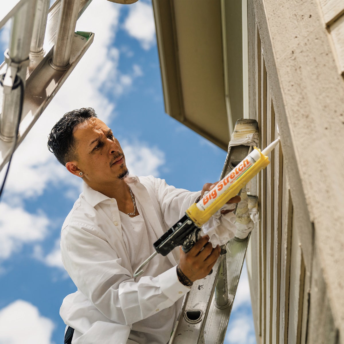 Sashco Big Stretch 10.5 Oz. Acrylic Elastomeric Caulk, Steel Blue Image 3