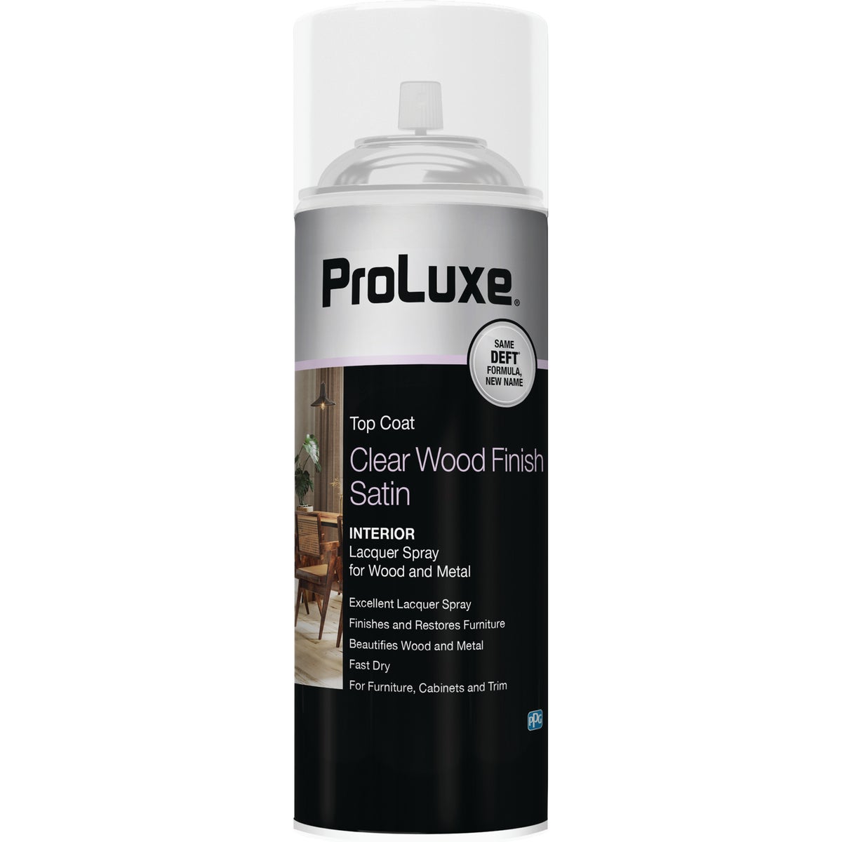 ProLuxe 12.25 Oz. Satin Clear Wood Finish Interior Spray Lacquer