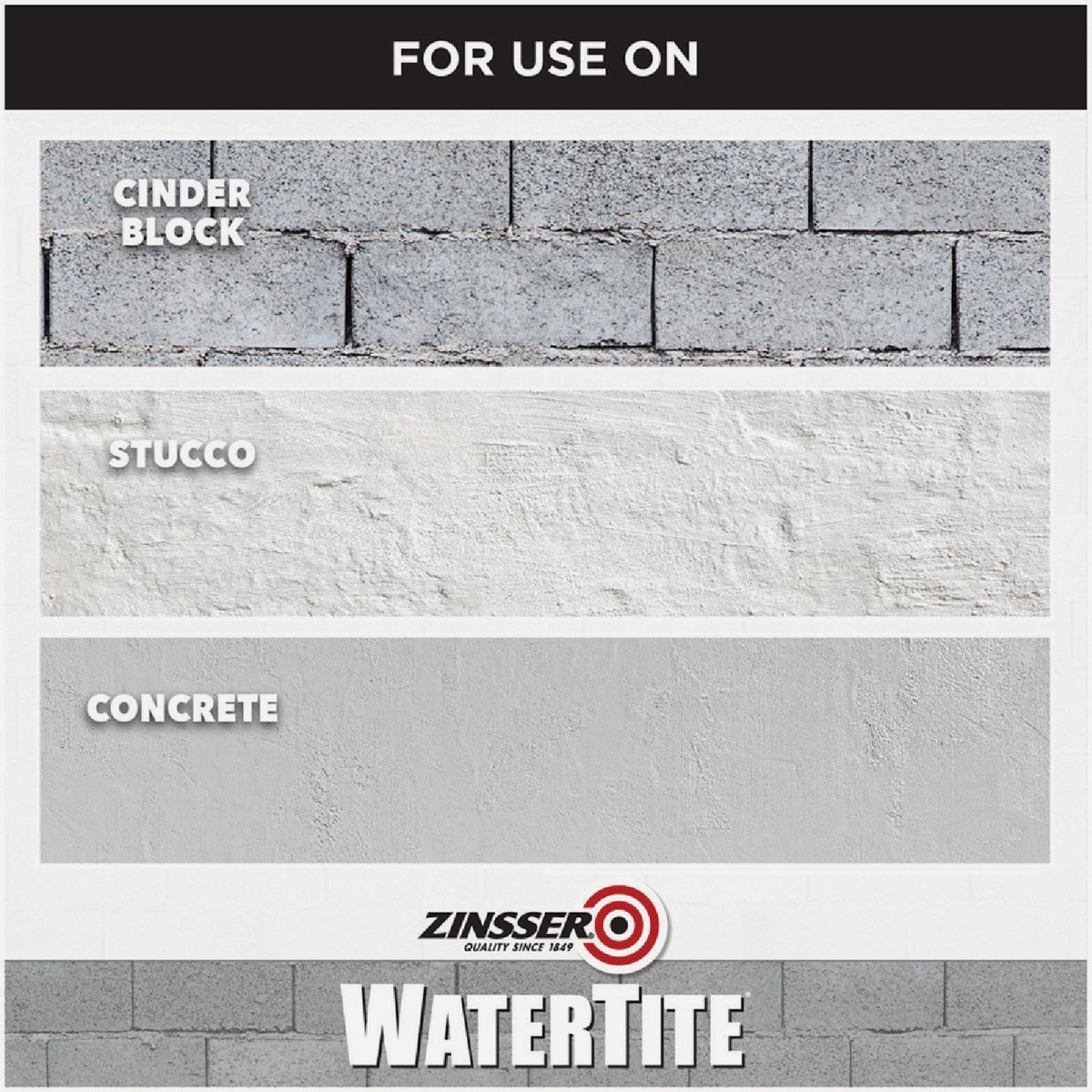 Zinsser WaterTite White General Purpose Waterproofing Paint, 1 Gal. Image 5