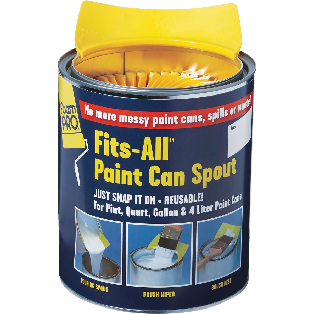 FoamPro Fits-All Snap-On Paint Can Pourer Image 4