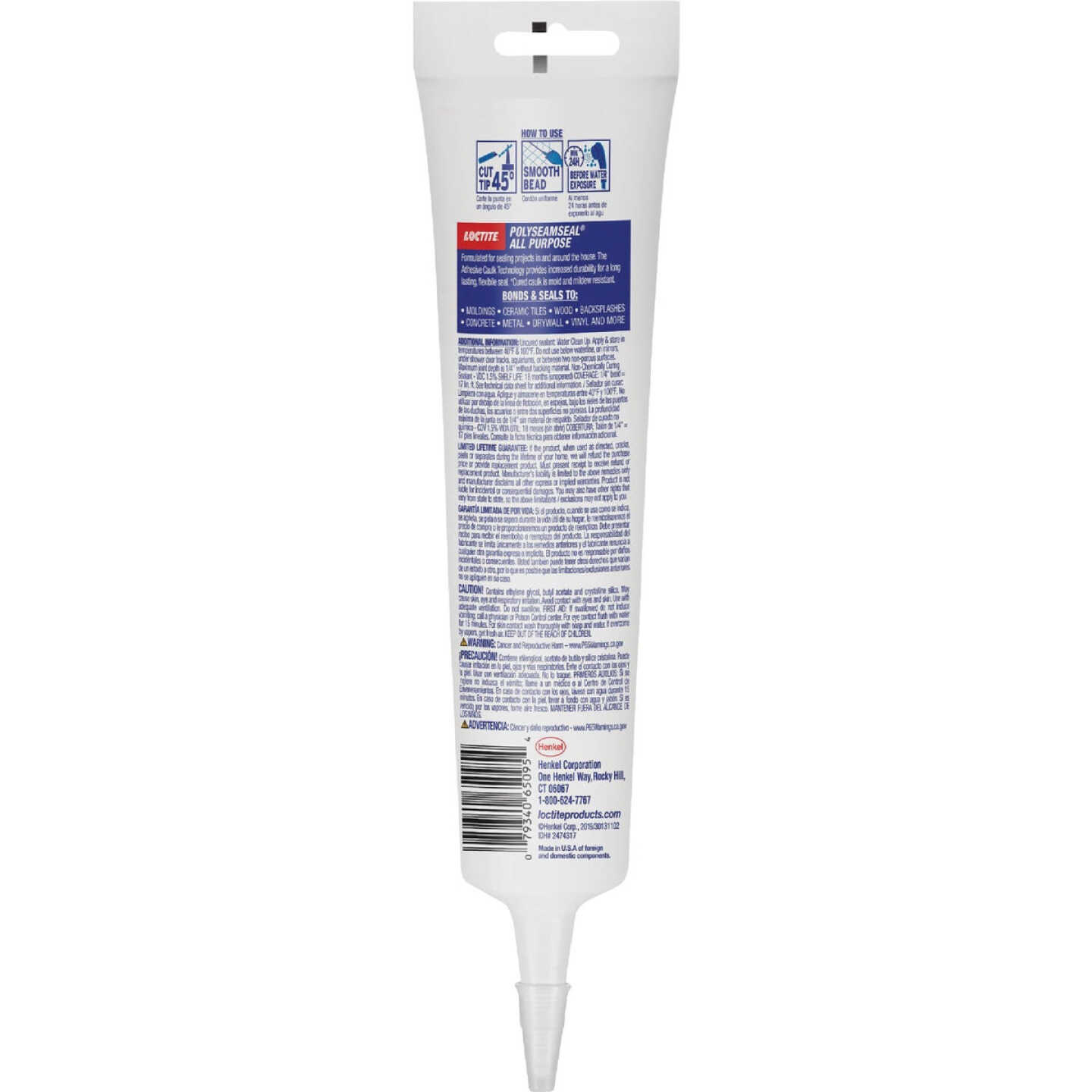 Loctite POLYSEAMSEAL 5.5 Oz. White Adhesive Caulk Image 5