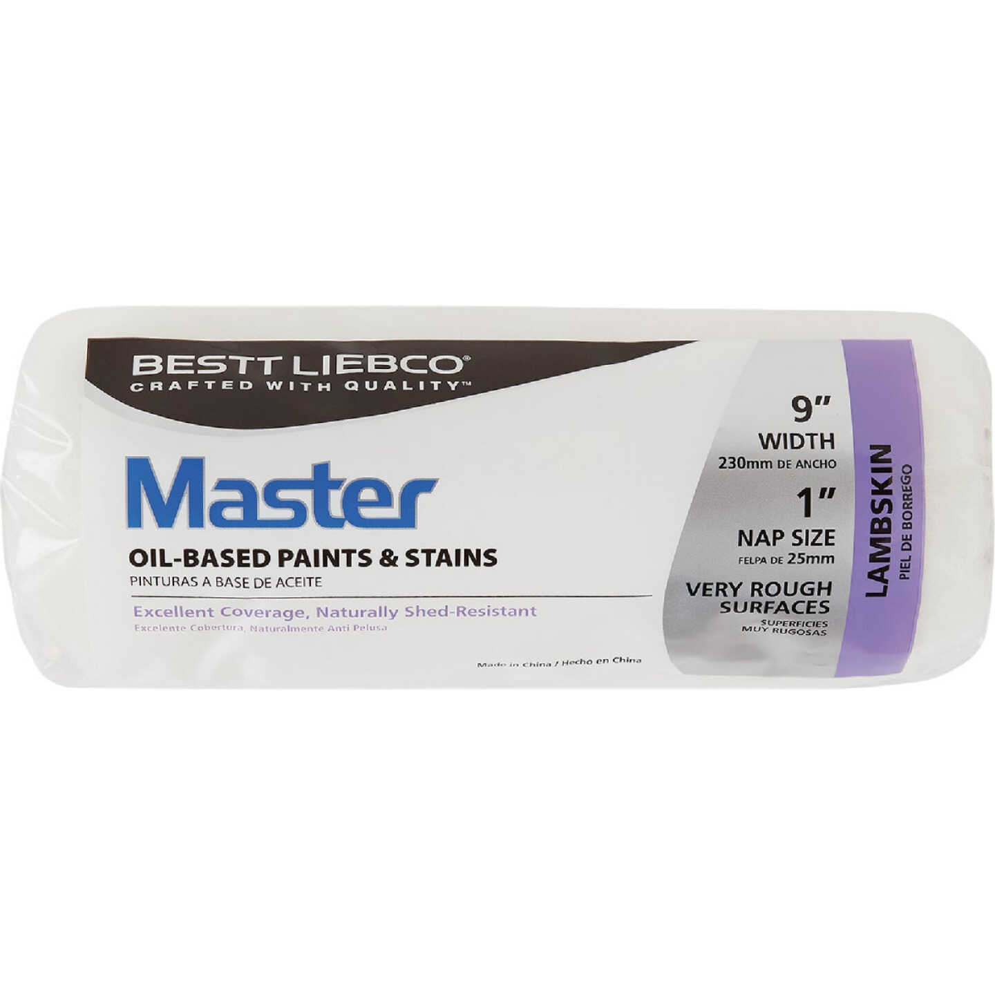 Purdy Bestt Liebco Master Lambskin 9 In. x 1/2 In. Lambskin Roller Cover Image 1