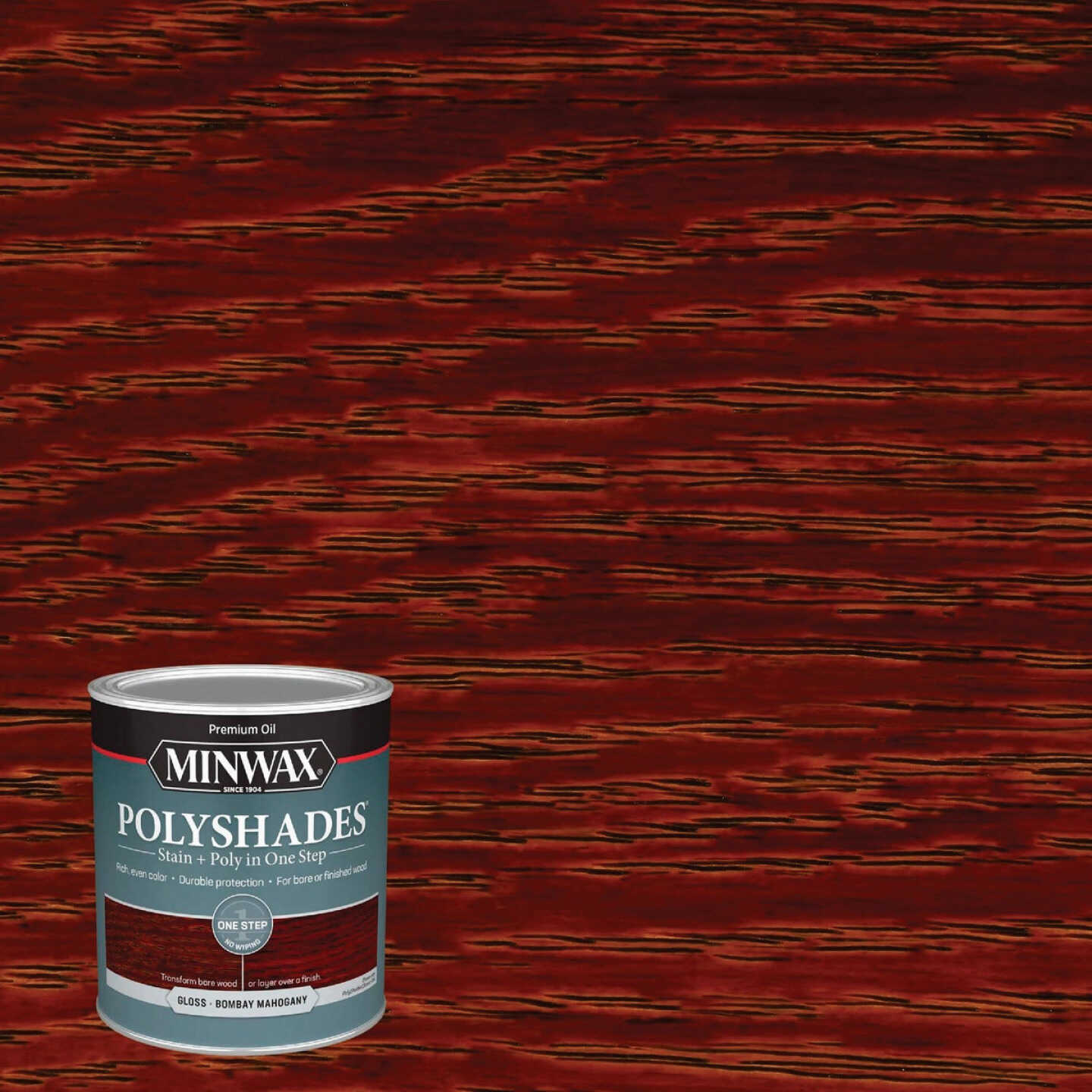 Minwax Polyshades 1 Qt. Gloss Stain & Finish Polyurethane In 1-Step, Bombay Mahogany Image 8