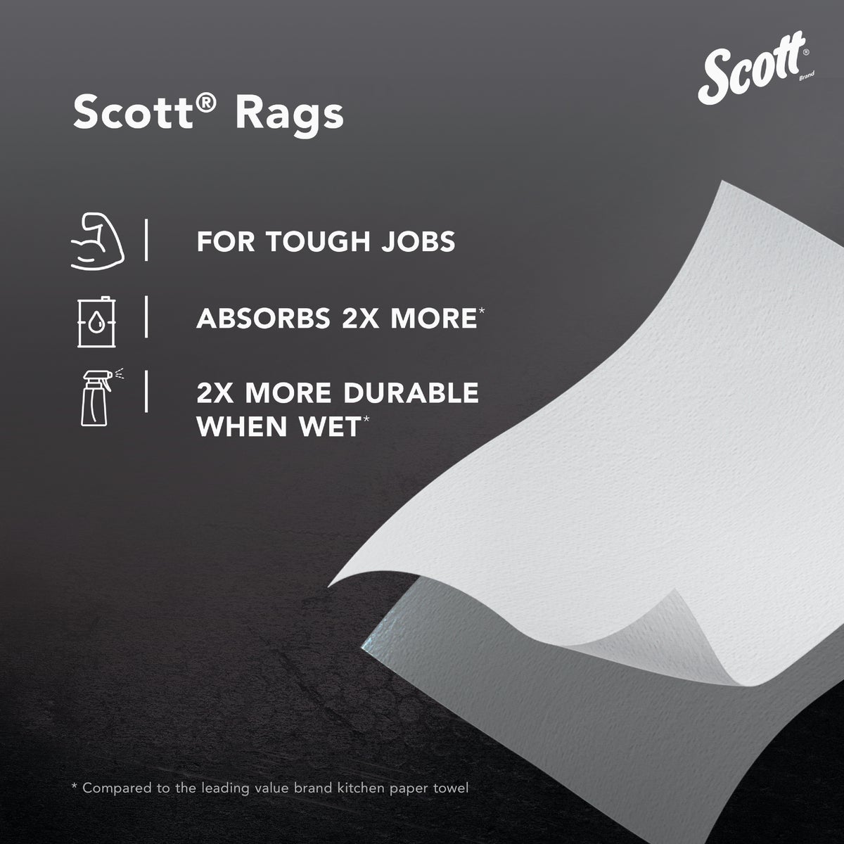 Scotts Rags in a Box, White (200 Ct.) Image 5